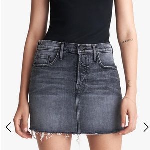 MOTHER SUPERIOR GREY DENIM SKIRT